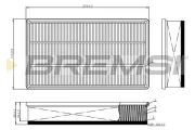 Luftfilter BREMSI FA1114