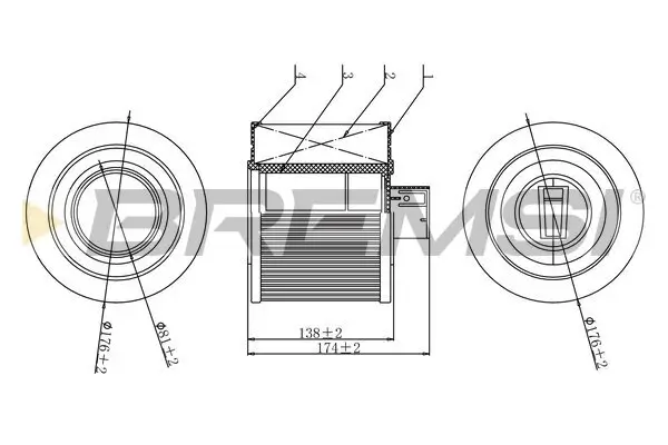 Luftfilter BREMSI FA1137
