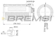 Luftfilter BREMSI FA1138