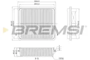 Luftfilter BREMSI FA1146