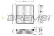Luftfilter BREMSI FA1150