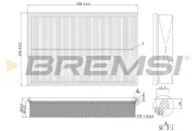 Luftfilter BREMSI FA1161