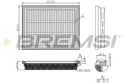 Luftfilter BREMSI FA1162