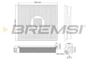 Luftfilter BREMSI FA1163