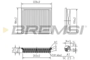 Luftfilter BREMSI FA1165
