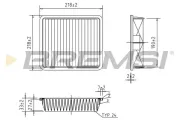 Luftfilter BREMSI FA1170