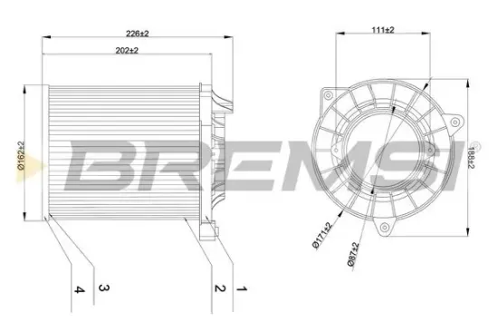 Luftfilter BREMSI FA1178 Bild Luftfilter BREMSI FA1178