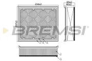 Luftfilter BREMSI FA1182