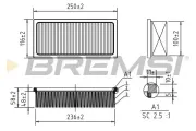 Luftfilter BREMSI FA1187