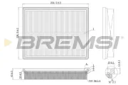 Luftfilter BREMSI FA1188