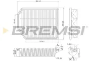 Luftfilter BREMSI FA1189