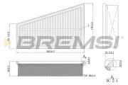 Luftfilter BREMSI FA1197