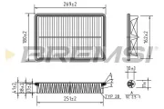 Luftfilter BREMSI FA1199