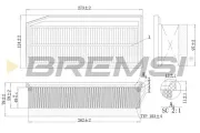 Luftfilter BREMSI FA1201