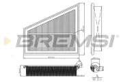 Luftfilter BREMSI FA1202