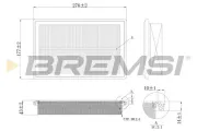 Luftfilter BREMSI FA1206