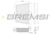 Luftfilter BREMSI FA1208
