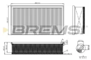 Luftfilter BREMSI FA1214