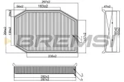 Luftfilter BREMSI FA1217