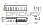 Luftfilter BREMSI FA1218