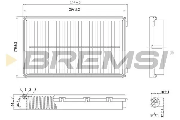 Luftfilter BREMSI FA1222