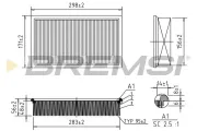 Luftfilter BREMSI FA1223