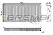 Luftfilter BREMSI FA1232