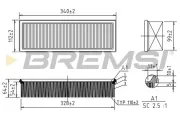 Luftfilter BREMSI FA1234