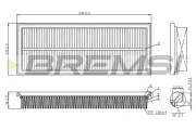 Luftfilter BREMSI FA1238