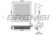 Luftfilter BREMSI FA1247