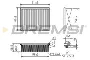 Luftfilter BREMSI FA1249