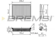 Luftfilter BREMSI FA1250