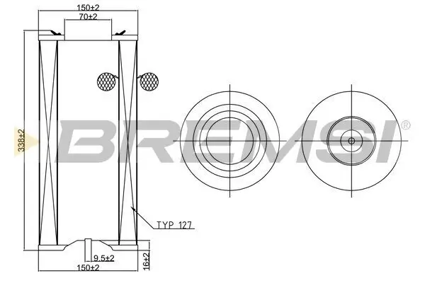 Luftfilter BREMSI FA1256