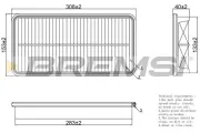 Luftfilter BREMSI FA1273