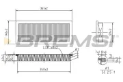 Luftfilter BREMSI FA1347
