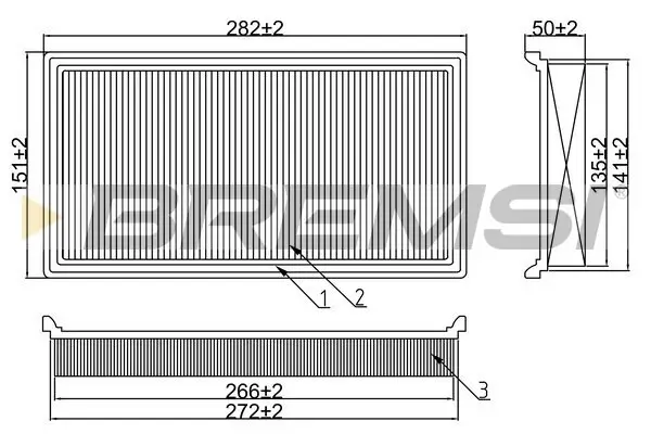 Luftfilter BREMSI FA1355