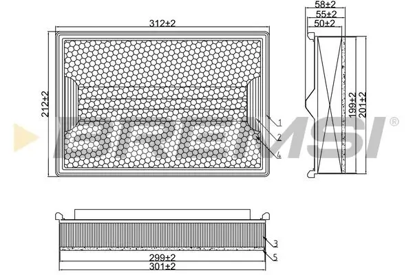 Luftfilter BREMSI FA1358
