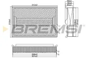 Luftfilter BREMSI FA1358