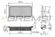 Luftfilter BREMSI FA1364