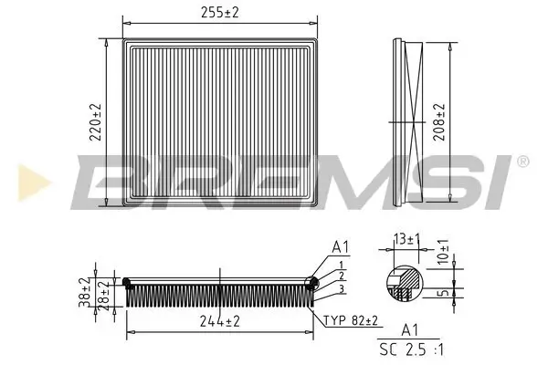 Luftfilter BREMSI FA1385