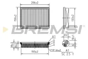 Luftfilter BREMSI FA1407