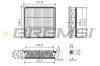 Luftfilter BREMSI FA1575