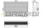 Luftfilter BREMSI FA1662