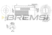 Luftfilter BREMSI FA1669
