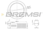 Luftfilter BREMSI FA2072