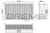 Luftfilter BREMSI FA2099