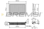 Luftfilter BREMSI FA2290
