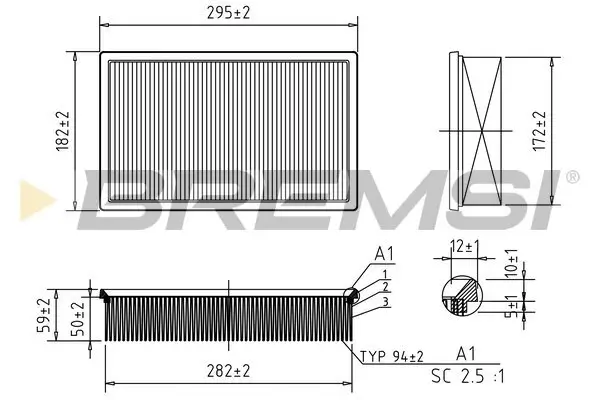 Luftfilter BREMSI FA2319