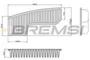 Luftfilter BREMSI FA2326