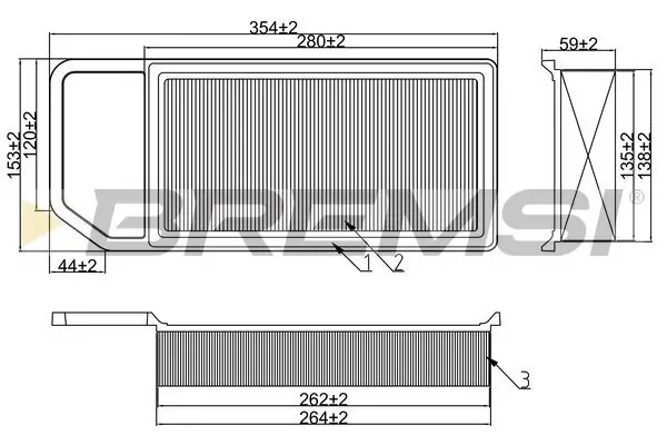 Luftfilter BREMSI FA2329